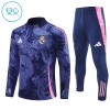 Real Madrid Dragon Trenings Collegegenser 2024-25 Kvart-Zip Navy - Barn